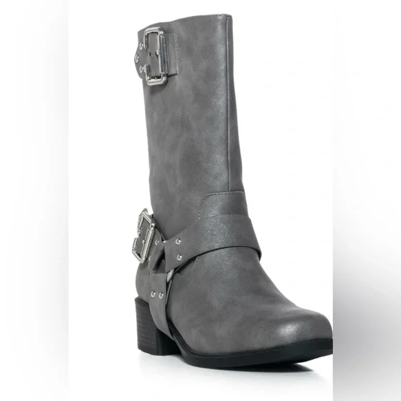 AZALEA WANG MON CHERIE GRAY BOOTIE. New in box. - Picture 3 of 6